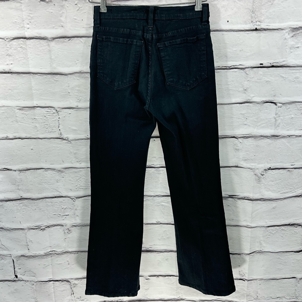 TUMMY TUCK JEANS Size 4P NYDJ Black Denim Curves 5 Pockets - Picture 5 of 15